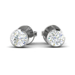 Load image into Gallery viewer, Platinum Solitaire Earrings JL PT E SE RD 100   Jewelove
