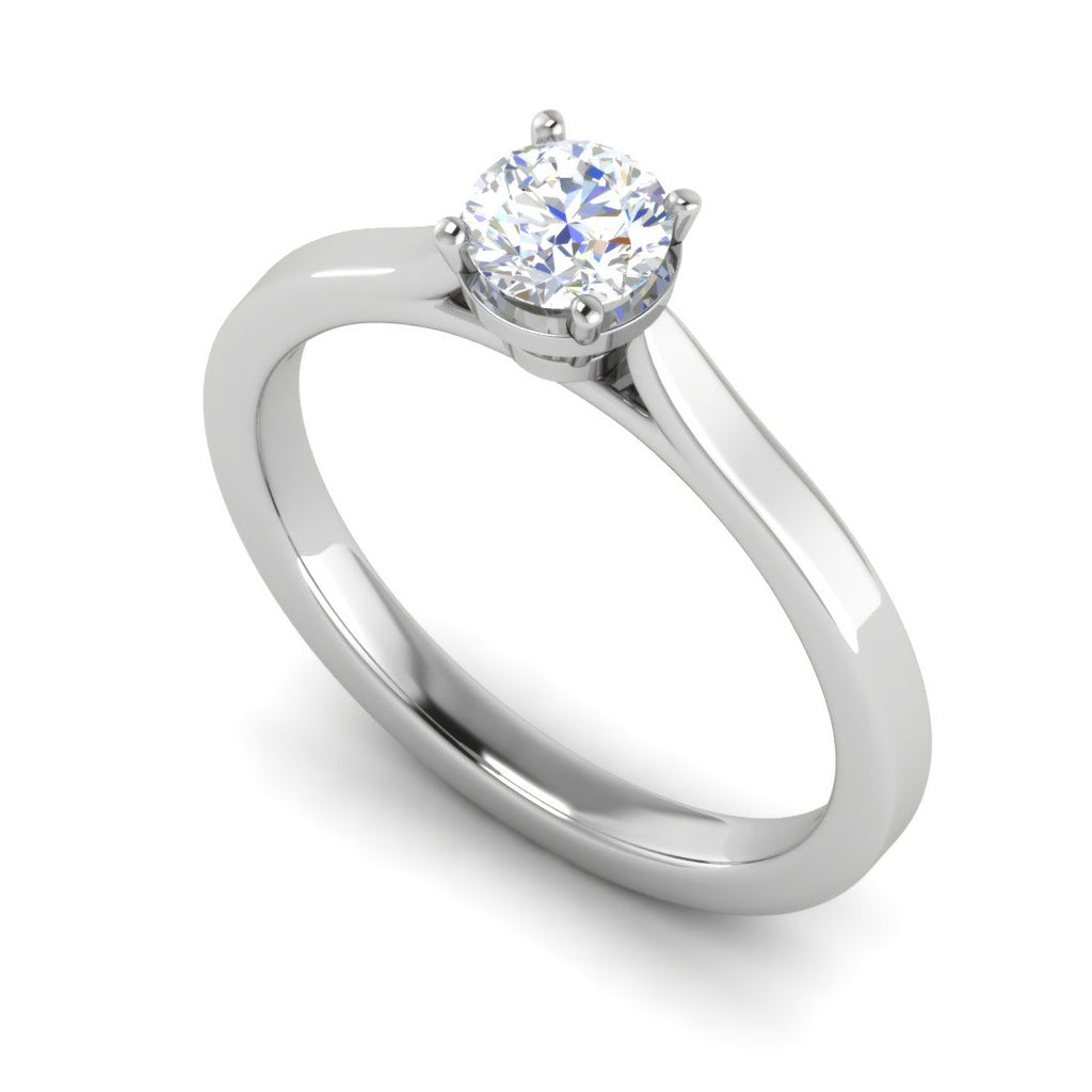 1.00 cts Solitaire Platinum Ring JL PT RS RD 104   Jewelove.US