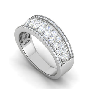 Designer Platinum Diamond Ring for Women JL PT WB6028   Jewelove