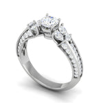 Load image into Gallery viewer, 0.30 cts Solitaire with Pear Diamond Split Shank Platinum Ring JL PT MHD0215M   Jewelove.US
