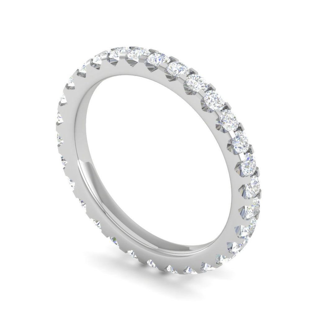 Platinum Ring With Diamonds for Women JL PT ET RD 113  VVS-GH Jewelove.US