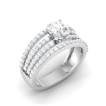 Load image into Gallery viewer, 0.50 cts Solitaire Diamond Split Shank Platinum Ring JL PT RP RD 149   Jewelove.US
