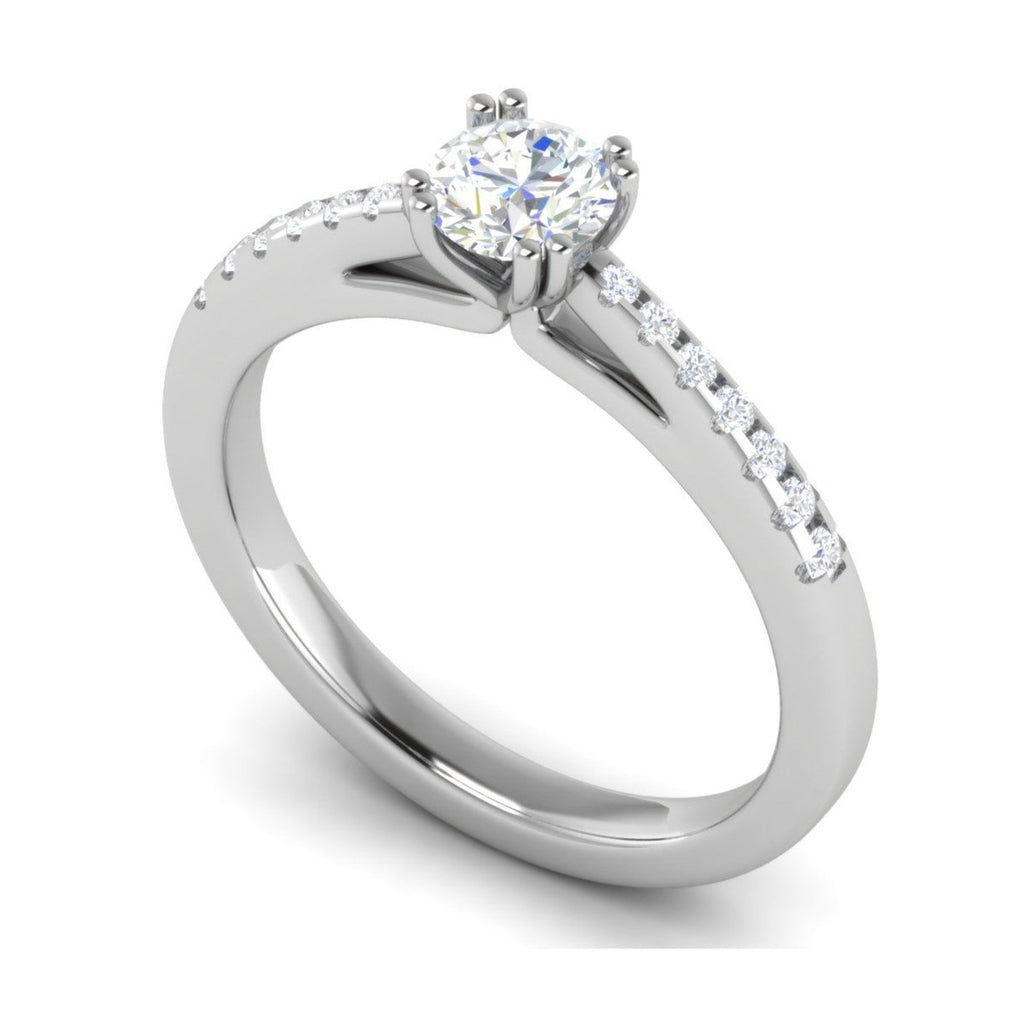 0.50 cts Solitaire Platinum Diamonds Ring JL PT RC RD 265   Jewelove.US