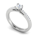 Load image into Gallery viewer, 0.50 cts Solitaire Platinum Diamonds Ring JL PT RC RD 265   Jewelove.US
