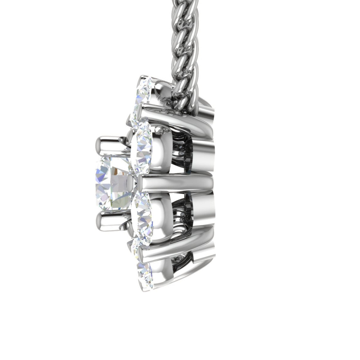 0.50 cts. Solitaire Platinum Pendant with Diamond JL PT PF RD 116   Jewelove.US