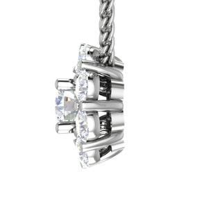 0.50 cts. Solitaire Platinum Pendant with Diamond JL PT PF RD 116   Jewelove.US