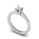 Load image into Gallery viewer, 0.15 cts. Princess Cut Solitaire Diamond Platinum Engagement Ring JL PT MHD273EG   Jewelove.US
