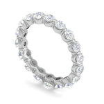 Load image into Gallery viewer, 10-Pointer Full Eternity Platinum Ring With Diamonds for Women JL PT ET RD 115  VVS-GH Jewelove.US
