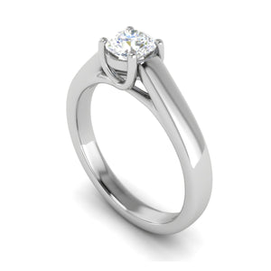 0.30 cts Solitaire Diamond Platinum Ring JL PT RH RD 189   Jewelove.US