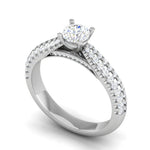 Load image into Gallery viewer, 0.30 cts Solitaire Diamond Split Shank Platinum Ring JL PT RP RD 158   Jewelove.US
