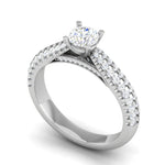 Load image into Gallery viewer, 0.30 cts Solitaire Diamond Split Shank Platinum Ring JL PT RP RD 158   Jewelove.US
