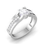 Load image into Gallery viewer, 0.30 cts Solitaire Diamond Shank Platinum Ring JL PT RP PR 214   Jewelove.US
