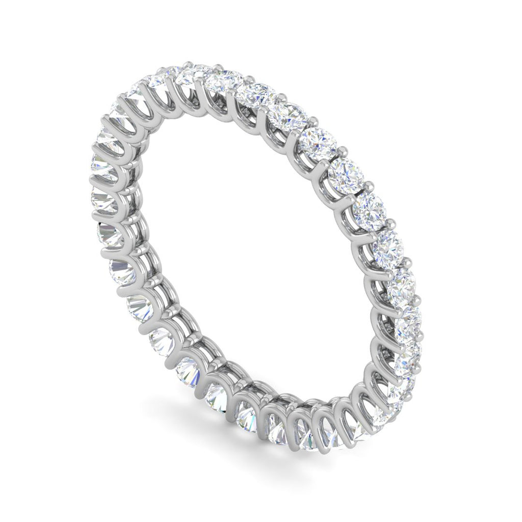 Platinum Ring With Diamonds for Women JL PT ET RD 107  VVS-GH Jewelove.US