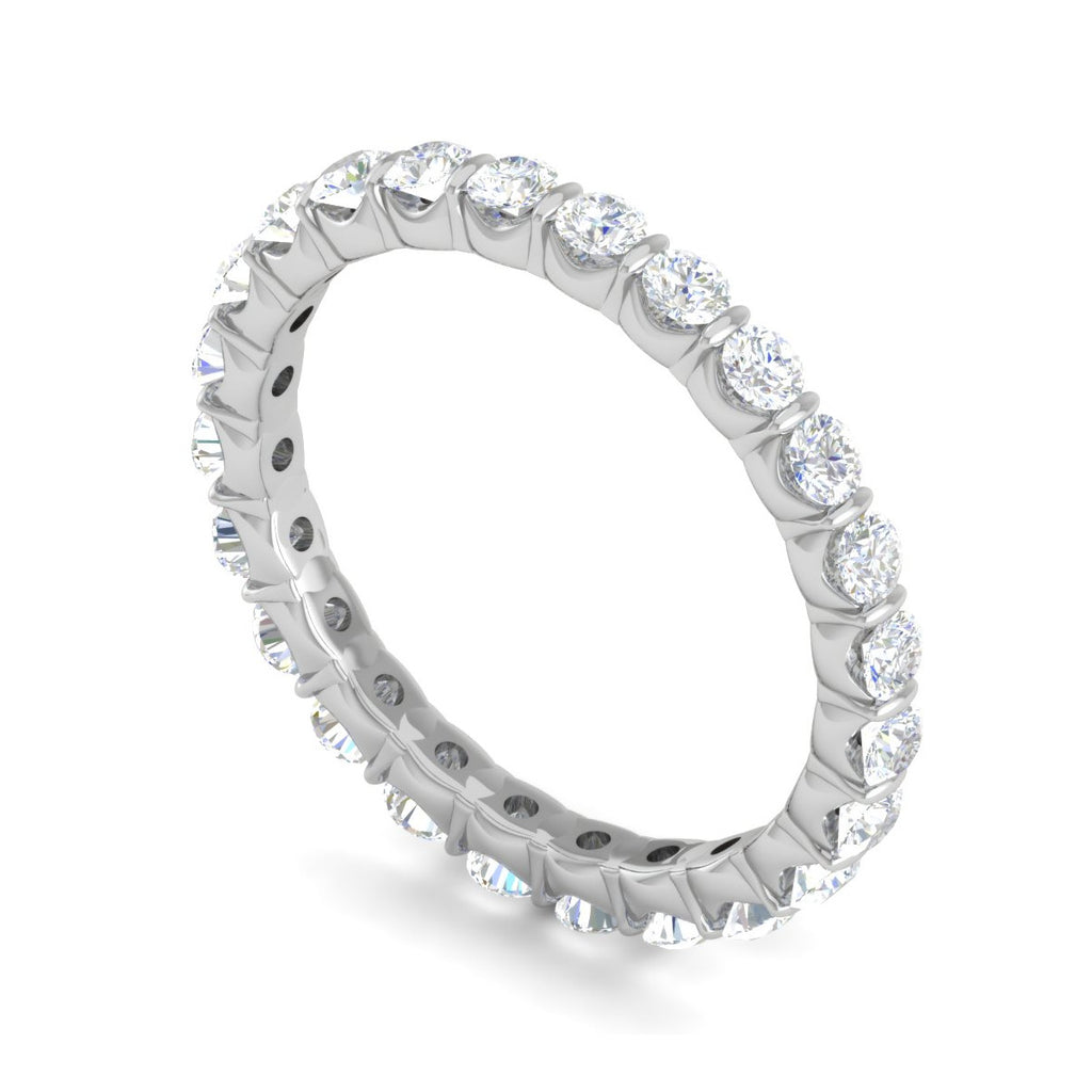 Platinum Ring With Diamonds for Women JL PT ET RD 114  VVS-GH Jewelove.US