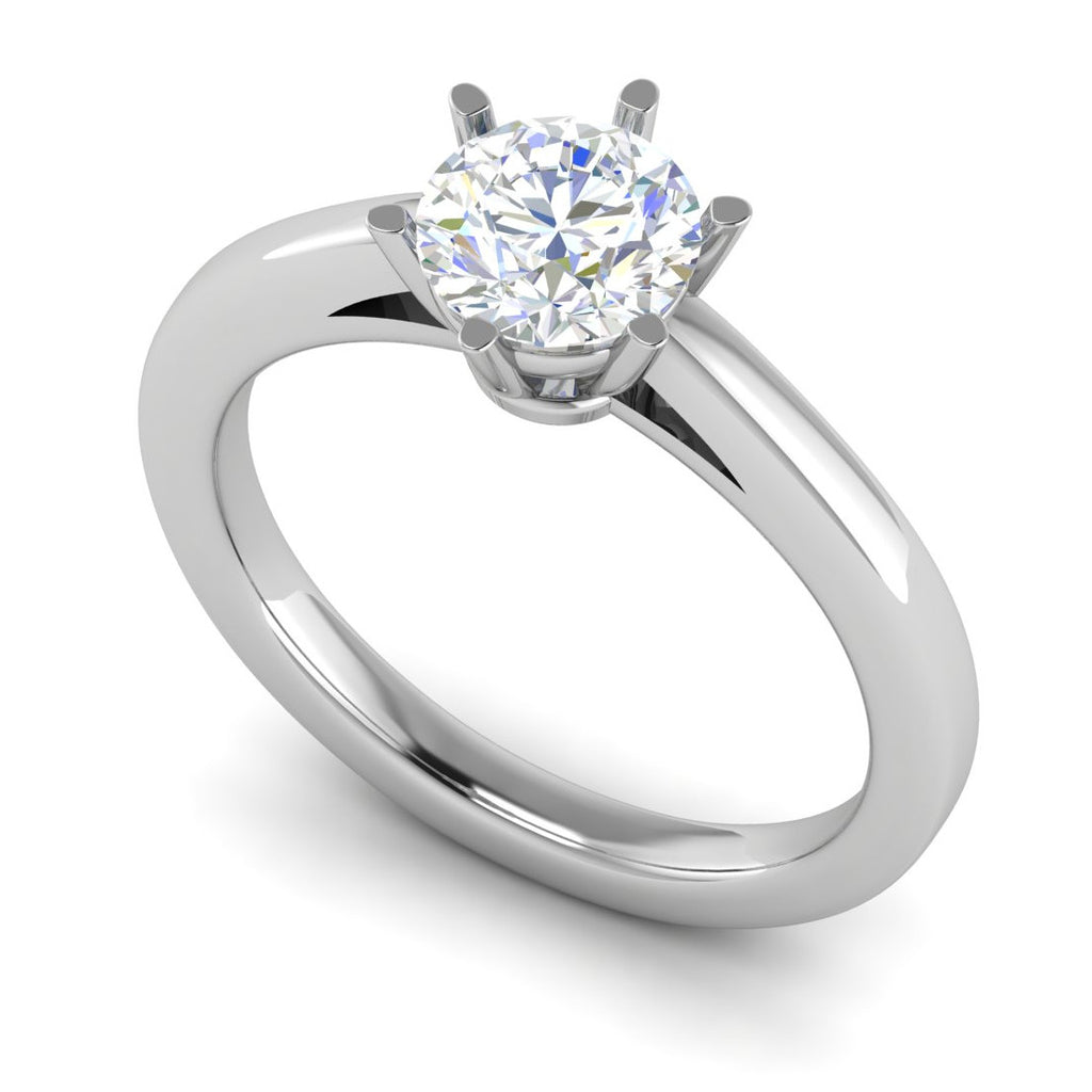 0.50 cts Solitaire Platinum Ring JL PT RS RD 138   Jewelove.US