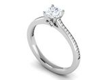 Load image into Gallery viewer, 0.30 cts Pointer Solitaire Platinum Ring JL PT RC AS 229   Jewelove.US
