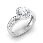 Load image into Gallery viewer, 0.30 cts Solitaire Twisted Shank Diamond Platinum Ring JL PT RP RD 190   Jewelove.US
