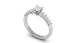 Load image into Gallery viewer, 0.30 cts Princess Cut Solitaire Platinum Ring JL PT RC PR 223   Jewelove.US
