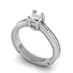 Load image into Gallery viewer, 0.30 cts Solitaire Diamond Split Shank Platinum Ring JL PT RP RD 173   Jewelove.US
