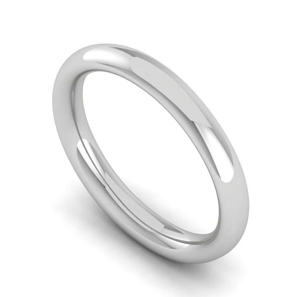 Plain Platinum Ring for Women JL PT WB 116   Jewelove.US