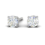 Load image into Gallery viewer, Platinum Solitaire Earrings JL PT E SE RD 102   Jewelove
