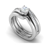 Load image into Gallery viewer, 0.30 cts Solitaire Shank Diamond Platinum Ring JL PT RP RD 222   Jewelove.US
