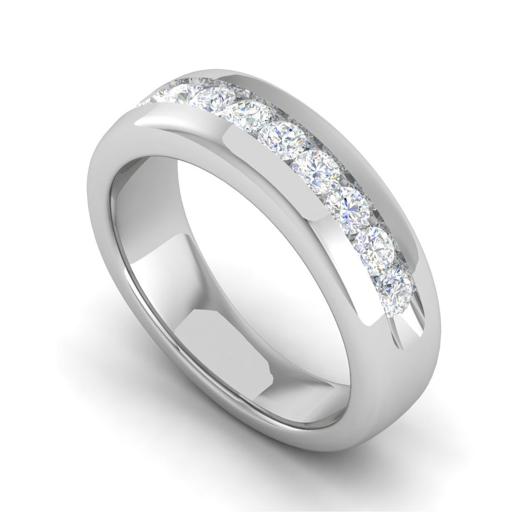 Platinum Ring with Diamonds for Women JL PT MB RD 100  VVS-GH Jewelove.US