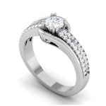Load image into Gallery viewer, 0.30cts Solitaire Diamond Split Shank Platinum Ring JL PT JRW1562MM   Jewelove.US
