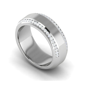 Platinum Ring with Diamonds for Women JL PT MB RD 120  VVS-GH Jewelove.US