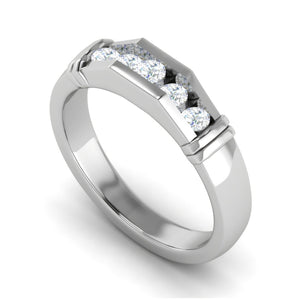 Platinum Ring with Diamonds for Women JL PT MB RD 103  VVS-GH Jewelove.US