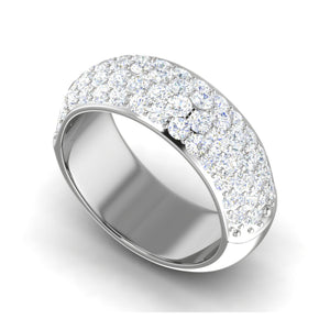 Designer Platinum Diamond Ring for Women JL PT WB RD 120   Jewelove