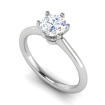 Load image into Gallery viewer, 1 Carat Solitaire 6 Prong Platinum Ring JL PT RS RD 103   Jewelove.US
