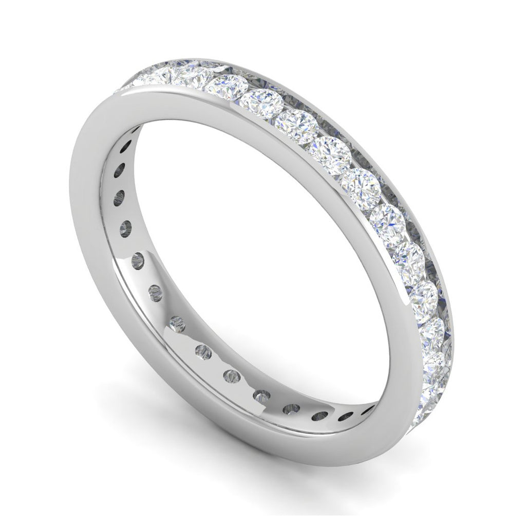 Platinum Ring With Diamonds for Women JL PT ET RD 104  VVS-GH Jewelove.US
