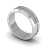 Load image into Gallery viewer, Plain Platinum Couple Ring JL PT MB 128  Men-s-Ring-only Jewelove.US
