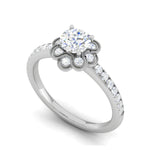 Load image into Gallery viewer, 0.30 cts Solitaire Shank Diamond Platinum Ring for Women JL PT RV RD 119   Jewelove
