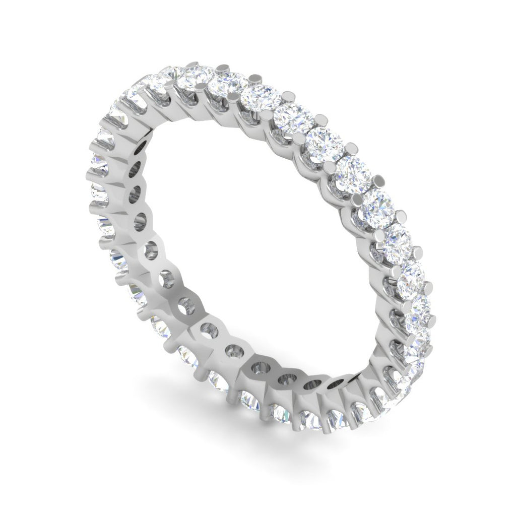 Platinum Ring With Diamonds for Women JL PT ET RD 100  VVS-GH Jewelove.US