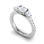 Load image into Gallery viewer, 1.00 cts Platinum Solitaire Diamond Shank Ring JL PT R3 RD 145   Jewelove.US
