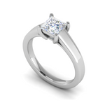 Load image into Gallery viewer, 1.00 cts Princess Cut Solitaire Platinum Ring JL PT RS PR 130   Jewelove.US
