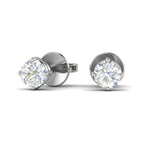 Load image into Gallery viewer, Platinum Solitaire Earrings JL PT E SE RD 104   Jewelove

