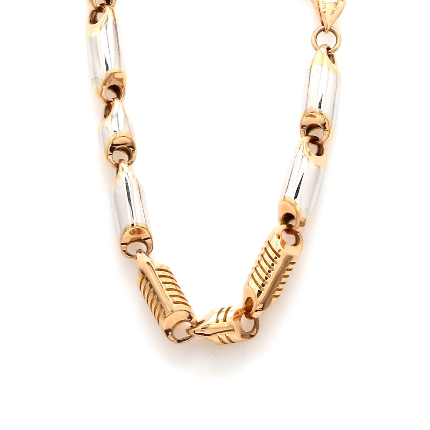 Heavy Platinum & Rose Gold Chain for Men JL PT CH 1002   Jewelove.US