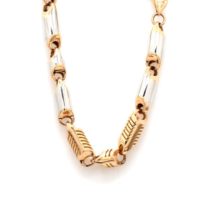 Heavy Platinum & Rose Gold Chain for Men JL PT CH 1002