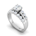 Load image into Gallery viewer, 0.30cts Solitaire Diamond Split Shank Platinum Ring JL PT WB5665E   Jewelove.US
