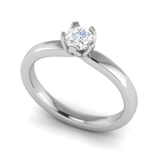 0.30 cts Solitaire Platinum Ring JL PT RS RD 107   Jewelove.US