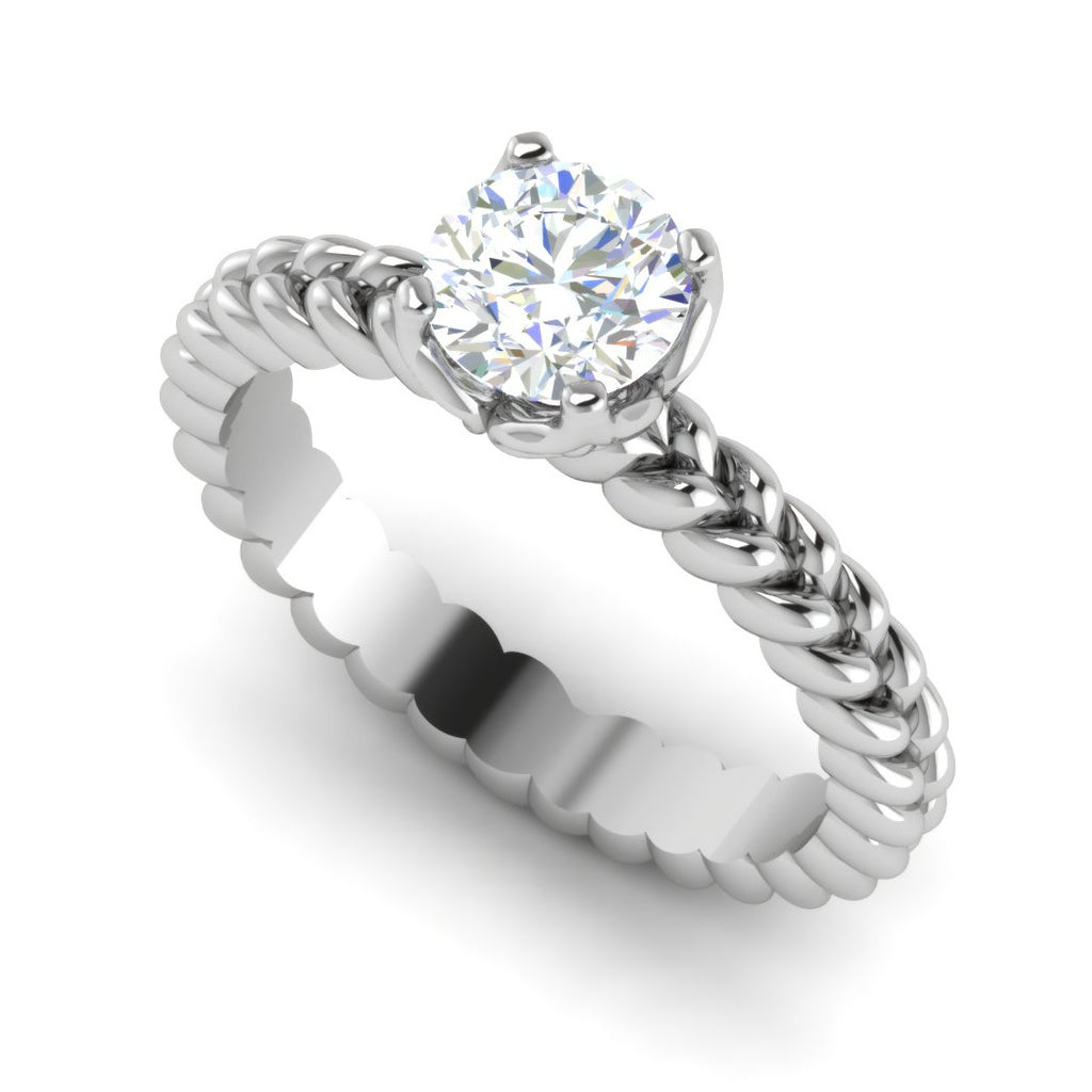 0.50 cts Solitaire Platinum Ring JL PT RS RD 121   Jewelove.US