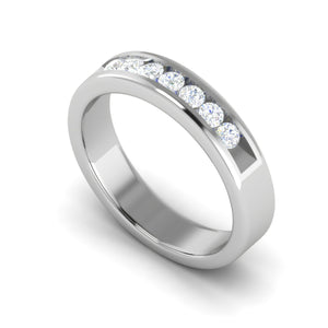 Platinum Ring with Diamonds for Women JL PT MB RD 110  VVS-GH Jewelove.US