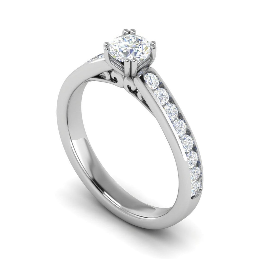 0.50 cts Solitaire Platinum Diamonds Ring JL PT RC RD 264   Jewelove.US