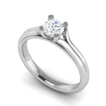 Load image into Gallery viewer, 0.30 cts Solitaire Platinum Ring for Women JL PT RS PR 173   Jewelove
