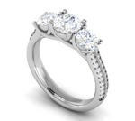 Load image into Gallery viewer, 1.00 cts. Solitaire Twisted Shank Platinum Ring JL PT R3 RD 137   Jewelove.US
