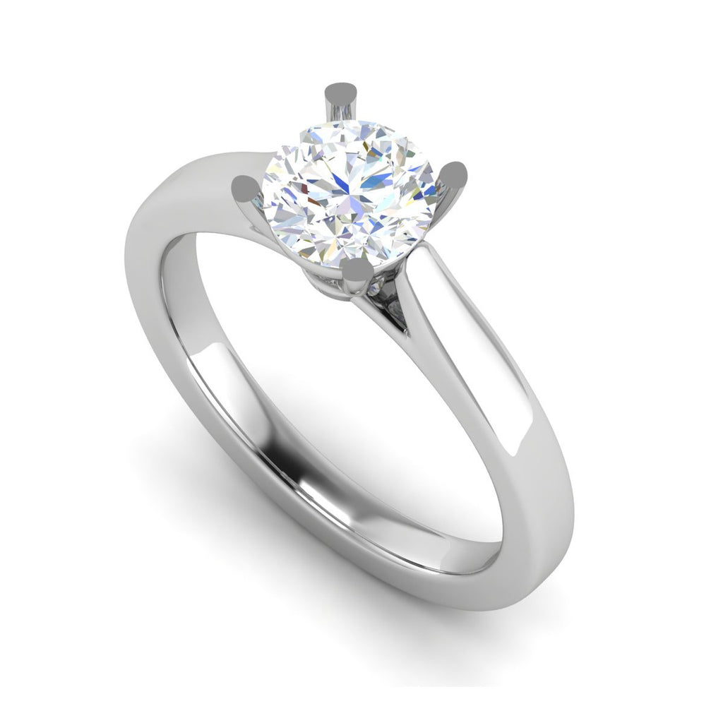 0.50 cts Solitaire Platinum Ring JL PT RS RD 135   Jewelove.US