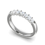 Load image into Gallery viewer, 5 Pointer Platinum Sevan Diamond Ring for Women JL PT WB RD 127   Jewelove
